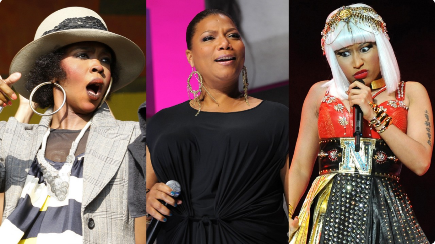 Female rappers, Lauryn Hill, Queen Latifah, Nicki Minaj